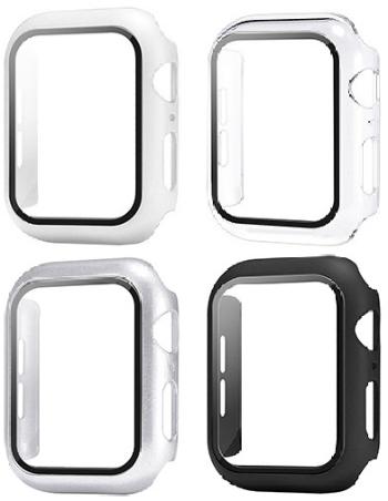 4wrist Carcasă din sticlă călită pentru Apple Watch - 44 mm PC+tempered glass Apple watch case #21 44mm