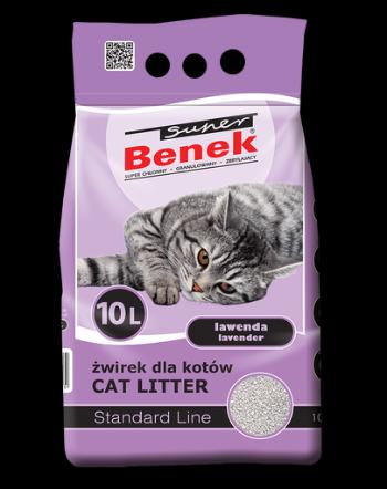 BENEK Super Standard lavanda 10 l x 2 (20 l) nisip pentru litiera pisici