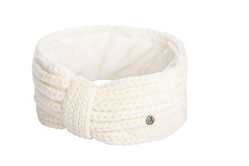 Bentita tricotata de dama - alb - Mărimea uni
