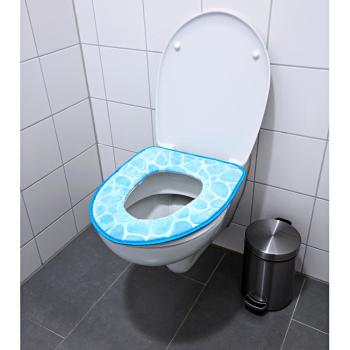 Perna albastra pentru scaunul de toaleta - bleumarin