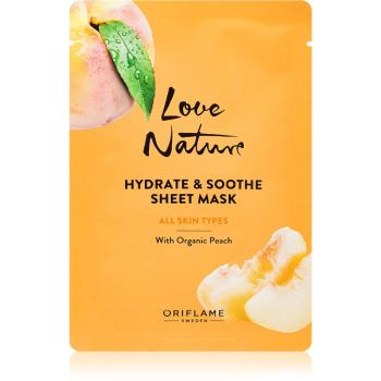 Oriflame Love Nature Peach mască textilă hidratantă 24 ml