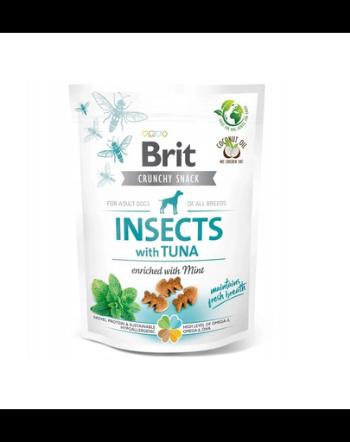 BRIT Care Dog Crunchy Cracker Insect&amp;Tuna Recompense pentru caini, cu insecte si ton 200 g