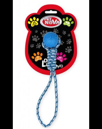 PET NOVA DOG LIFE STYLE MInge cu sfoara pentru caini, albastru, aroma de menta, 40cm