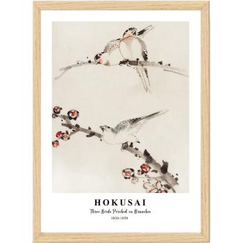 Poster cu ramă 35x45 cm Hokusai – Wallity