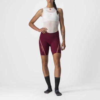 
                 CASTELLI Pantaloni scurți de ciclism fără bretele - VELOCISSIMA 3 LADY - bordo 
            