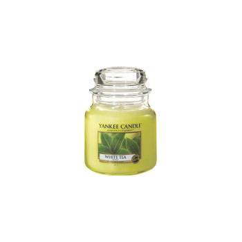 Lumânare parfumată Yankee Candle White Tea, timp de ardere 65 h