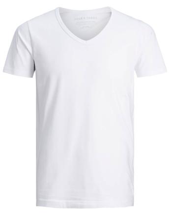 Jack&Jones Tricou pentru bărbați JJEBASIC V-neck TEE 12059219 OPT WHITE XXL