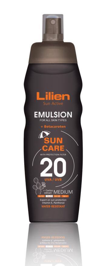 Lilien Emulsie transparentă pentru bronzare în spray (Emulsion) SPF 20 200 ml