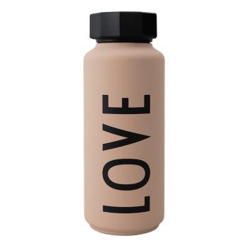 Sticlă termos Design Letters Love, 500 ml, roz închis