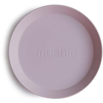 Mushie Round Dinnerware Plates farfurie Soft Lilac 1 buc