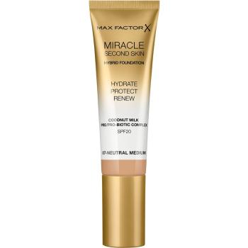 Max Factor Miracle Second Skin fond de ten crema hidratant SPF 20 culoare 07 Neutral Medium 30 ml