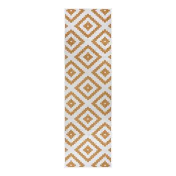 Covor de exterior galben ocru-alb 80x350 cm Malta – NORTHRUGS