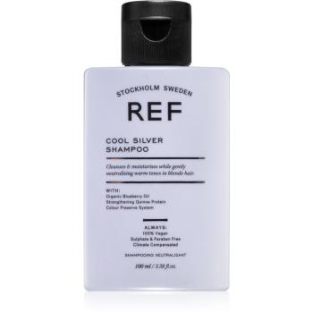 REF Cool Silver Shampoo Sampon argintiu neutralizeaza tonurile de galben 100 ml