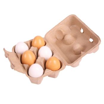 Ouă de lemn 6 bucăți
