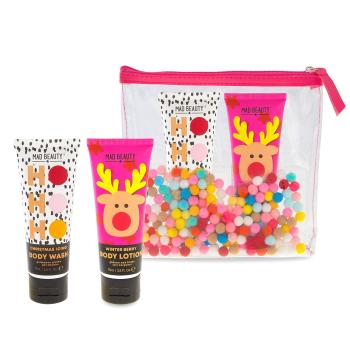 Mad Beauty Set cadou de ingrijire corporală Pom Pom Cosmetic Bag Set