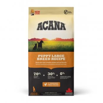 ACANA Heritage Puppy Large Breed, hrană uscată fără cereale câini junior, 17kg