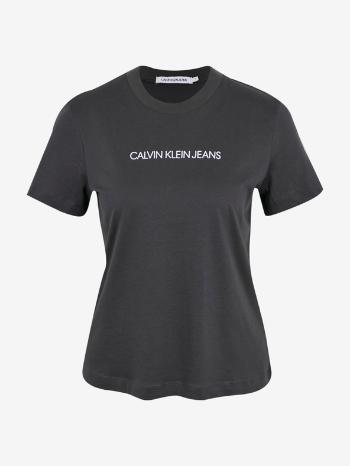 Calvin Klein Jeans Shrunken Institutional Tricou Negru