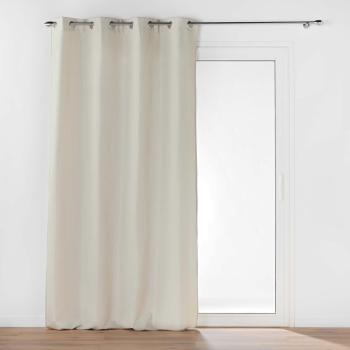 Draperie bej antifonică din microfibră 135x260 cm Micropolar – douceur d'intérieur