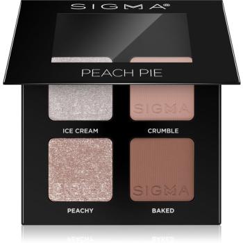 Sigma Beauty Quad paletă cu farduri de ochi culoare Peach Pie 4 g