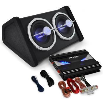 Auna Set HIFI auto "Black Line 140" amplificator subwoofer