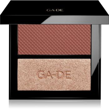 GA-DE Velveteen Blush and Shimmer Duet paletă de farduri pentru obraji culoare 46 Blush & Glow 7.4 g