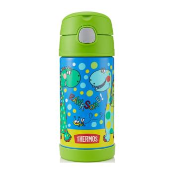 Thermos FUNtainer Termos pentru copii cu pai - dinozaur 355 ml