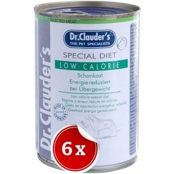 Pachet 6 Conserve Dr. Clauder's Diet Dog Low Calorie, 400 g