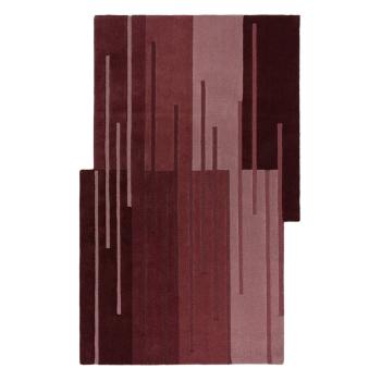 Covor burgundy țesut manual din lână 200x290 cm Split Ombre Shaped – Flair Rugs