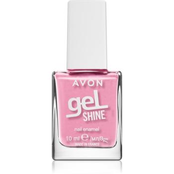 Avon Gel Shine lac de unghii cu efect de gel culoare Blushing Pink 10 ml