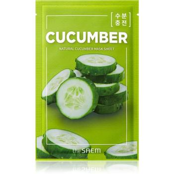 The Saem Natural Mask Sheet Cucumber Masca hidratanta cu efect revitalizant sub forma de foaie 21 ml