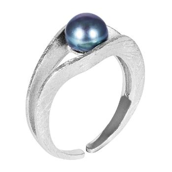 JwL Luxury Pearls Inel de argint cu perla albastră JL0541