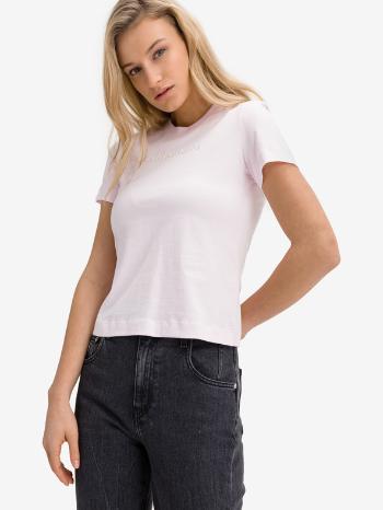 Calvin Klein Jeans Shrunken Institutional Tricou Roz