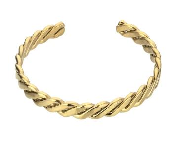 Marc Malone Brățară solidă stilată Tatum Gold Bracelet MCB23052G