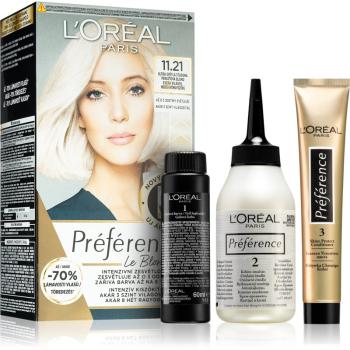 L’Oréal Paris Préférence Le Blonding culoare par pentru decolorarea părului culoare 11.21 Ultra-Light Cool Pearl Blonde 1 buc