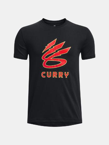 Under Armour Curry Lightning Tricou pentru copii Negru