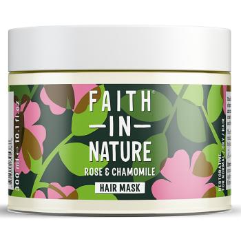 Faith in Nature Mască naturală regenerantă pentru păr normal și uscat Trandafir și mușețel (Hair Mask) 300 ml