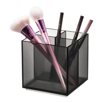 Organizator de baie negru mat pentru cosmetice din plastic reciclat Cosmetic Cube – iDesign