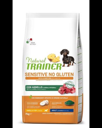 TRAINER Natural Sensitive No Gluten Small Toy Adult miel 7kg hrana caine