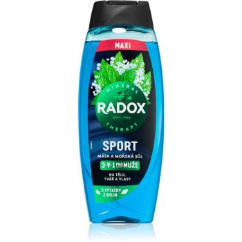 Radox Mineral Therapy Gel de duș pentru bărbați maxi Mint & Sea Salt 450 ml