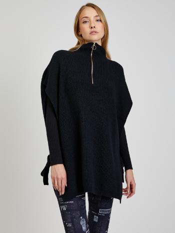 ICHI Poncho Negru