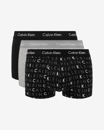 Calvin Klein Boxeri, 3 bucăți Negru Gri