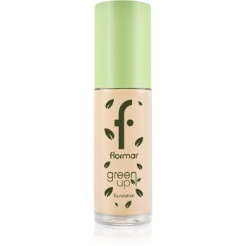 flormar Green Up Foundation machiaj cu efect matifiant culoare 010 Pure Beige 30 ml