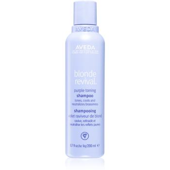 Aveda Blonde Revival™ Purple Toning Shampoo sampon tonifiant cu violete pentru iluminarea părului sau pentru părul cu șuvițe 200 ml