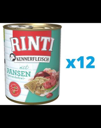 RINTI Kennerfleisch Rumen conserva hrana caini 12 x 800 g cu rumen