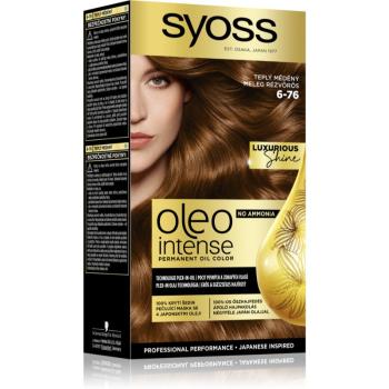 Syoss Oleo Intense Culoare permanenta pentru par cu ulei culoare 6-76 Warm Copper 1 buc