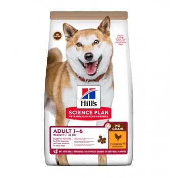 HILL'S SP No Grain, Adult M, Pui, hrană uscată fără cereale câini, 14kg