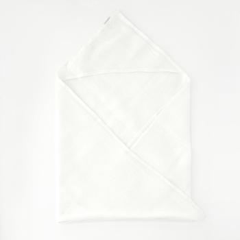 Prosop din in pentru copii Linen Tales Waffle, 70 x 70 cm, alb