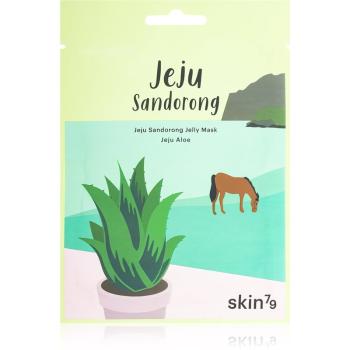 Skin79 Jeju Sandorong Jeju Aloe mască textilă calmantă cu efect de hidratare 33 ml