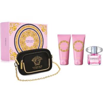 Versace Bright Crystal - EDT 90 ml + loțiune de corp 100 ml + gel de duș 100 ml + pungă cosmetică