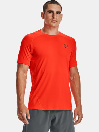 Under Armour HG Armour Fitted SS Tricou Portocaliu